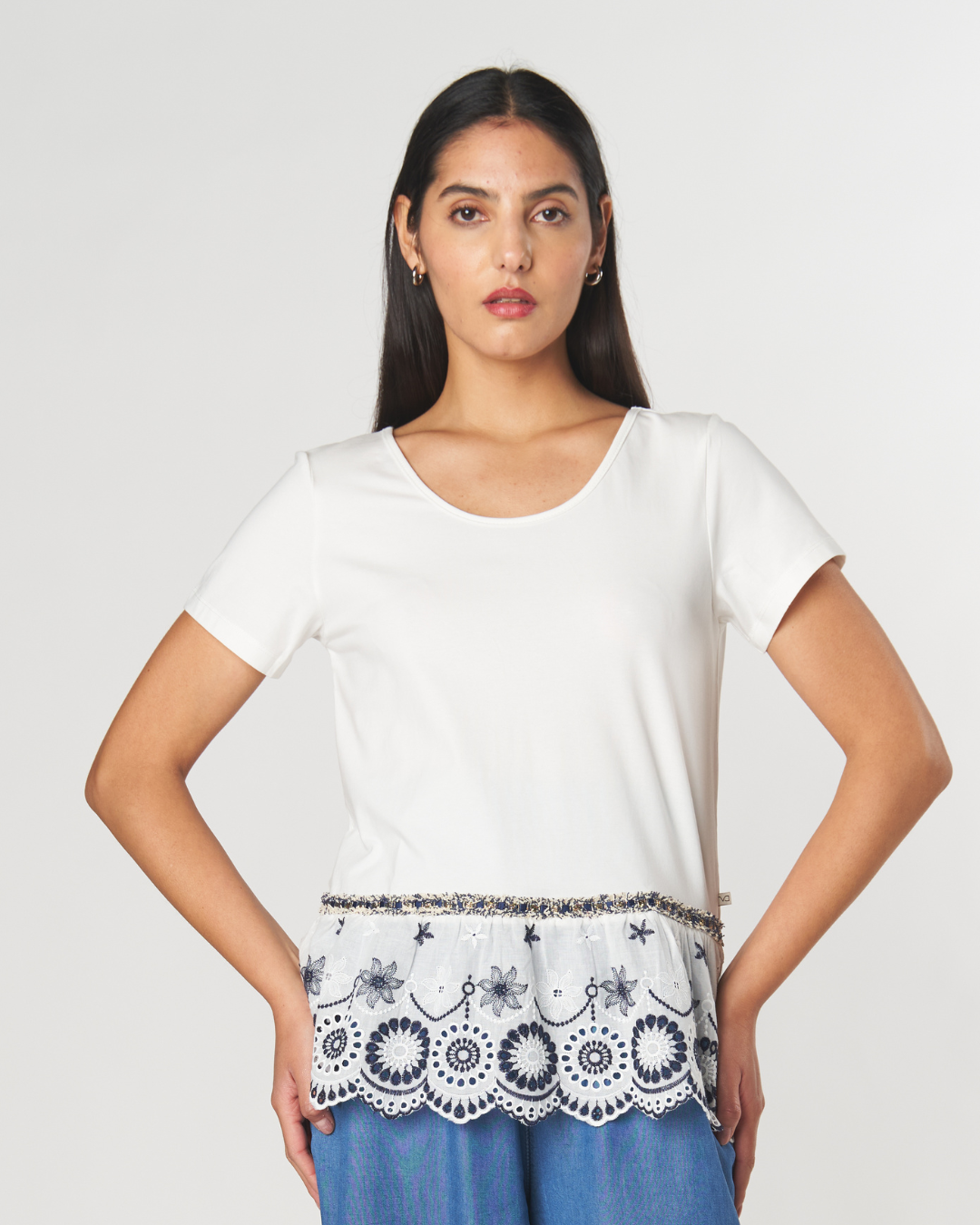 Polera Balsa Broderie