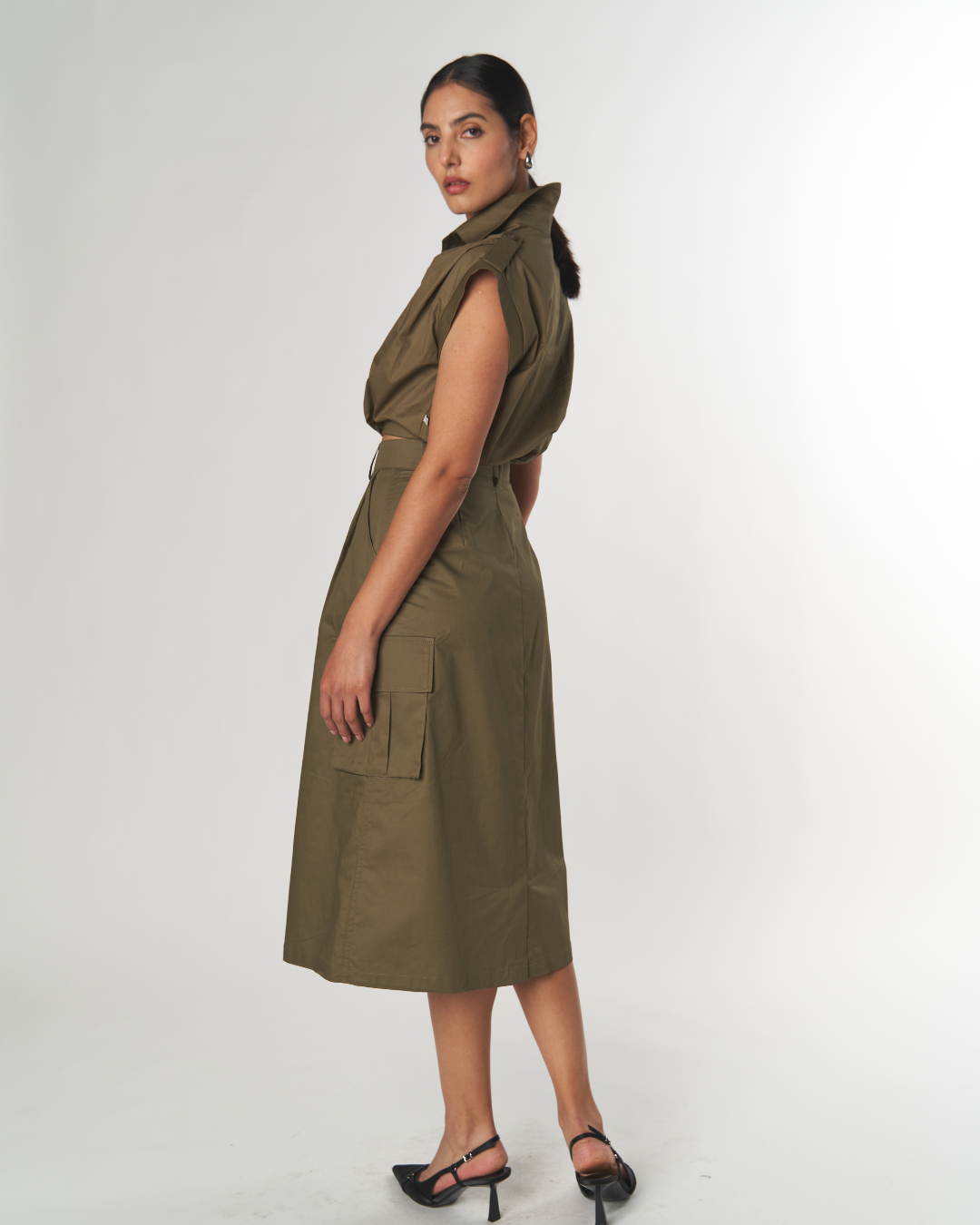 Maxi Falda Pockets Conjunto