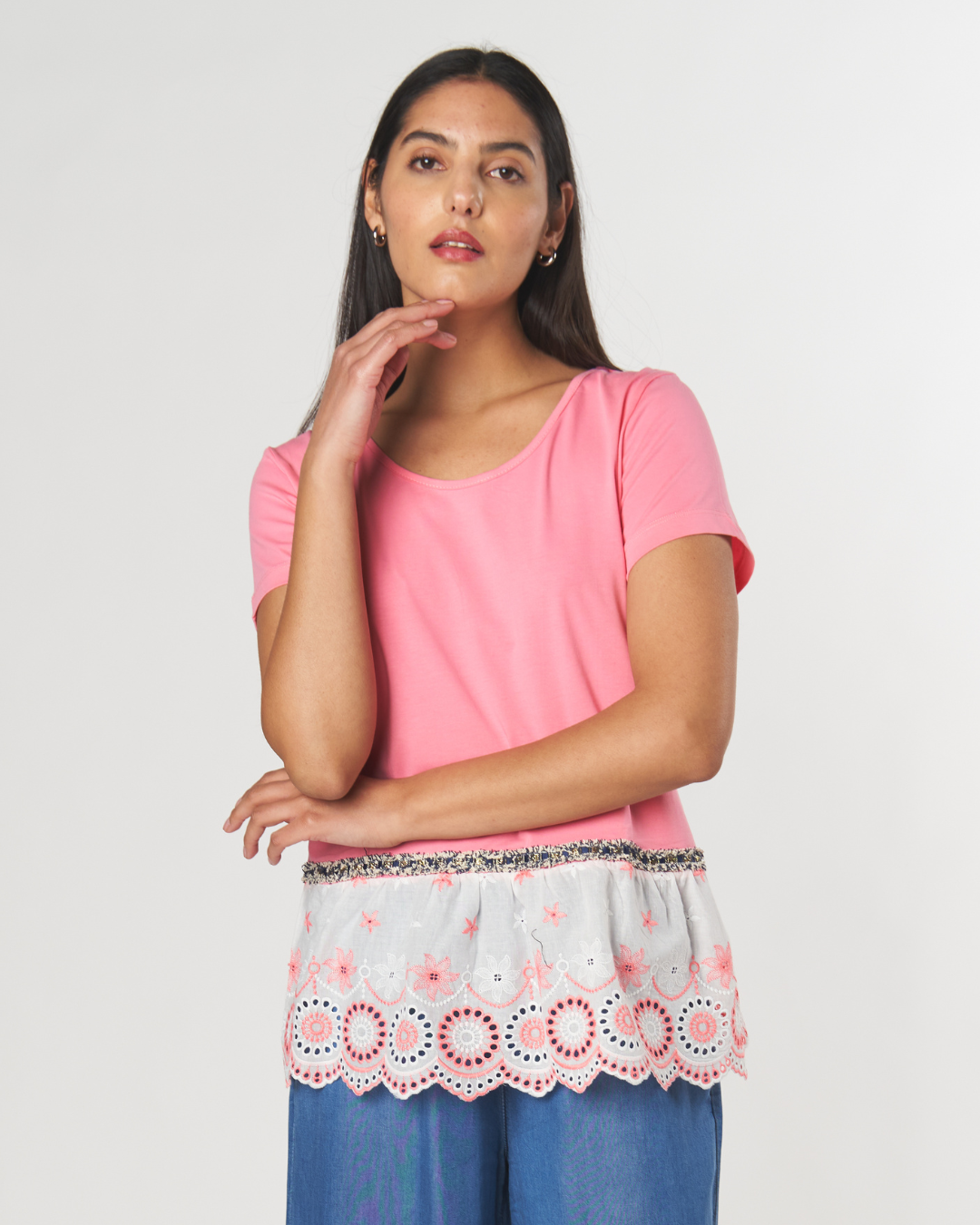 Polera Balsa Broderie