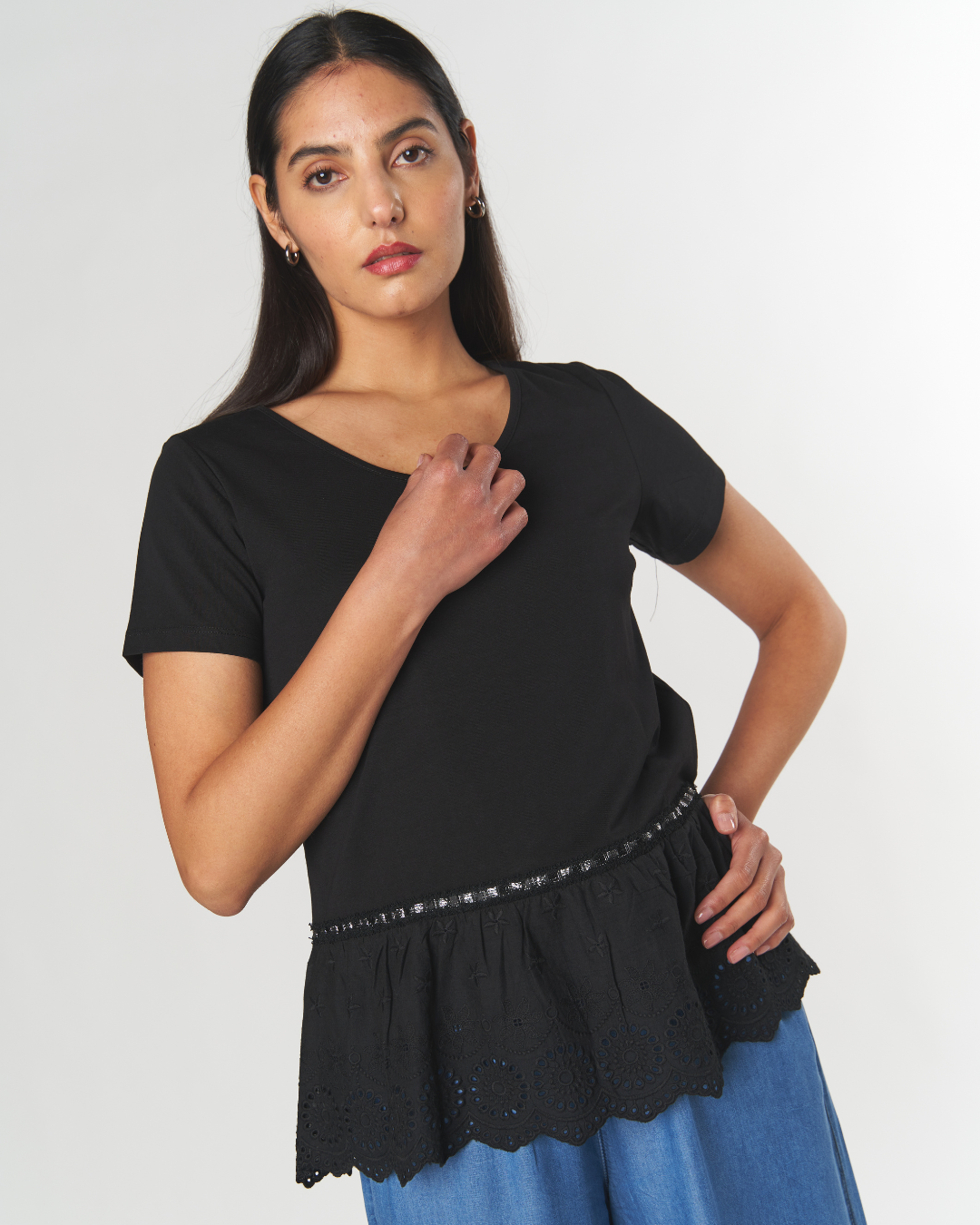 Polera Balsa Broderie
