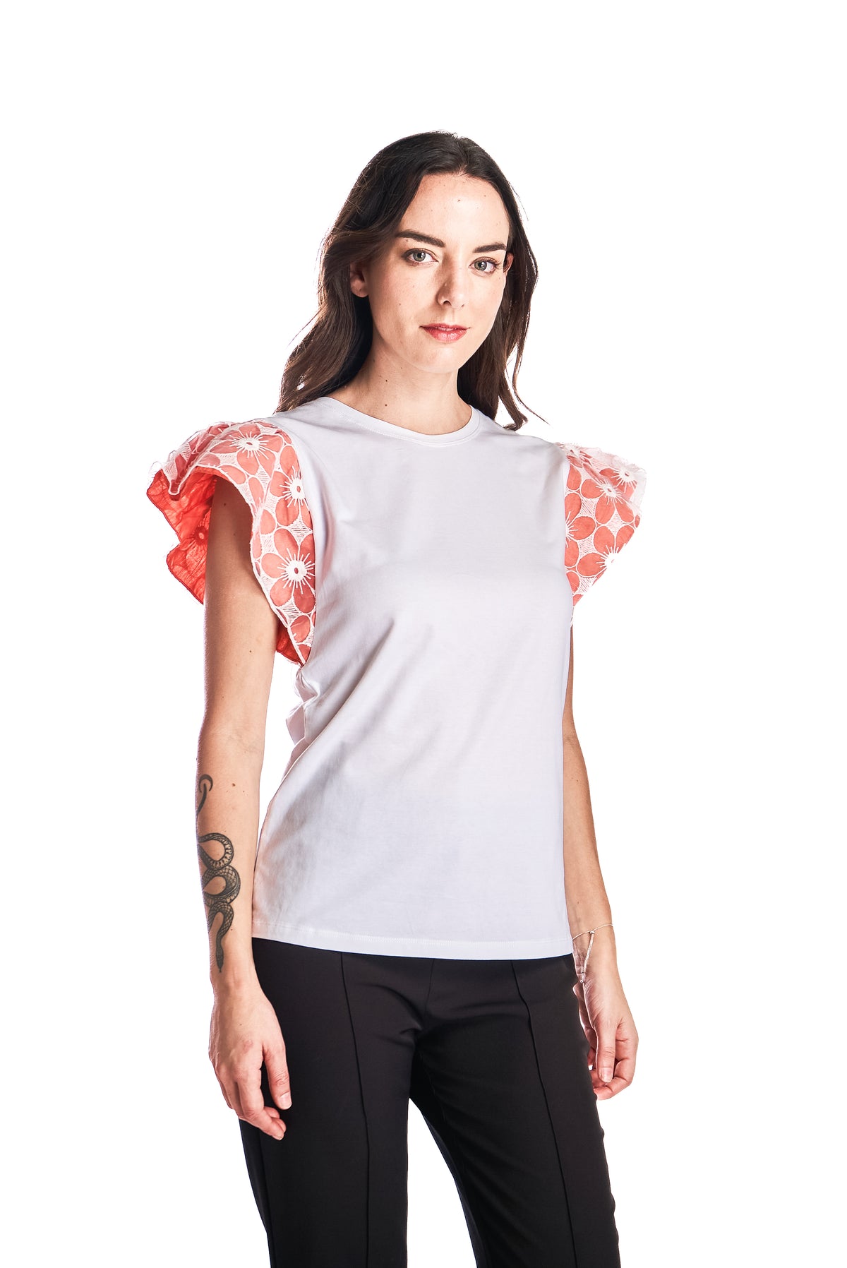 Polera Broderie Colore