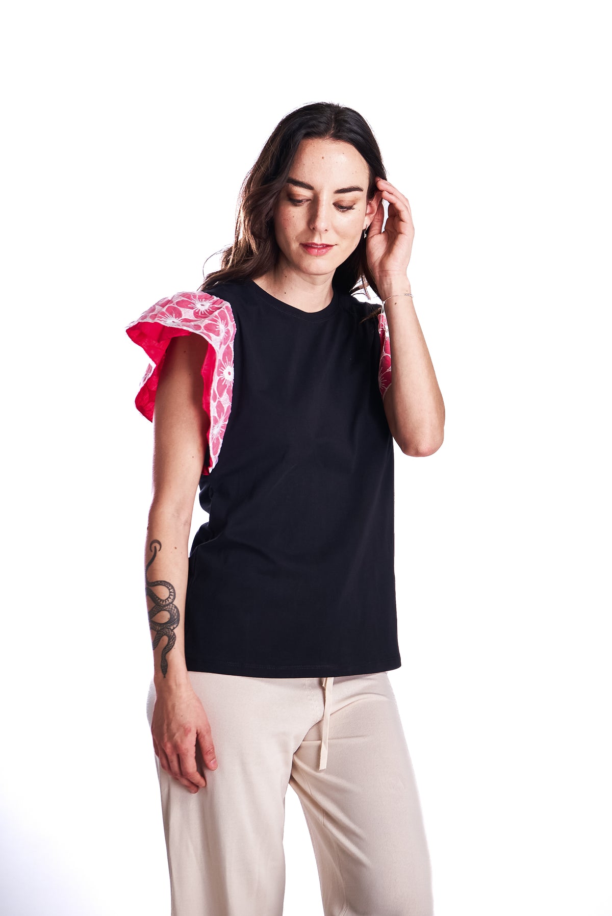 Polera Broderie Colore
