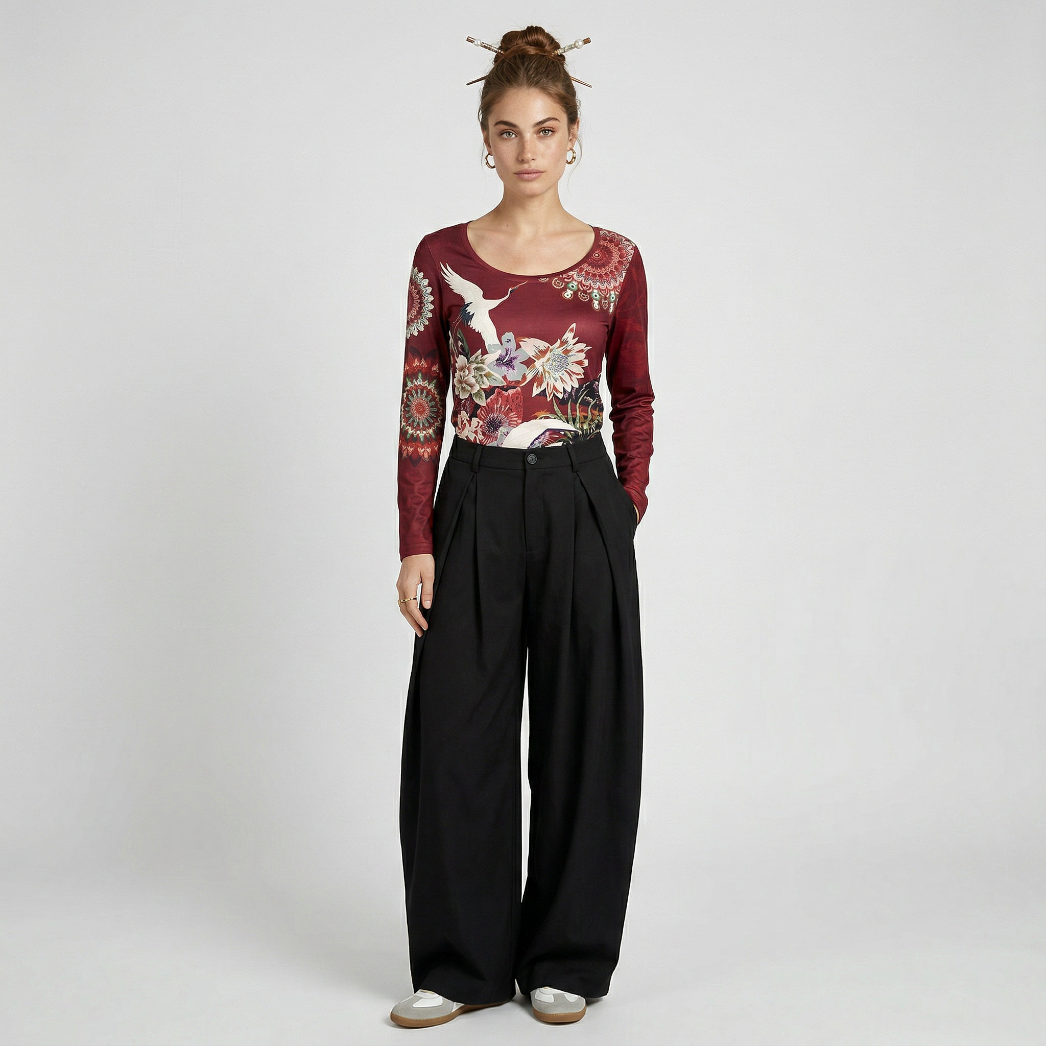 POLERA SWEED AVES