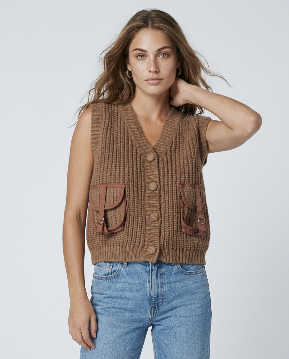 TEJIDO GILET BOLSILLO