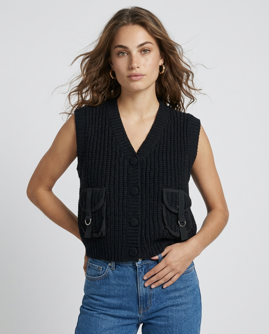 TEJIDO GILET BOLSILLO