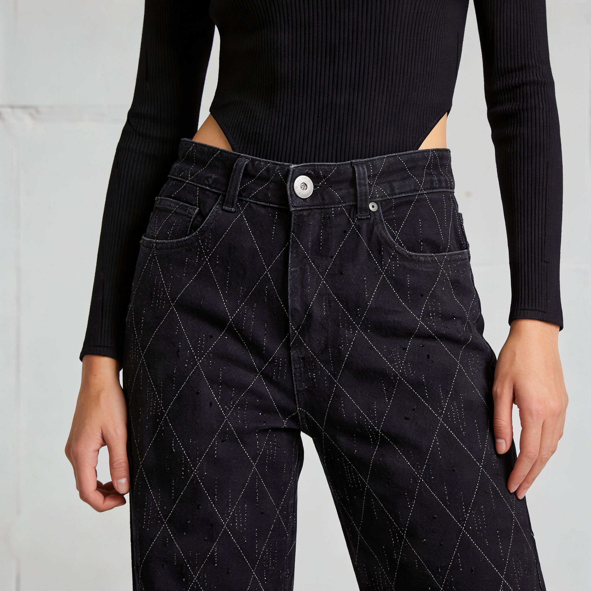 JEANS ROMBO STRAS