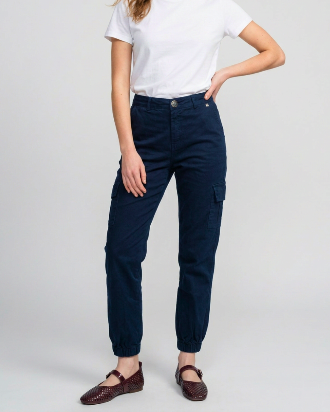PANTALON CARGO GABARDINA