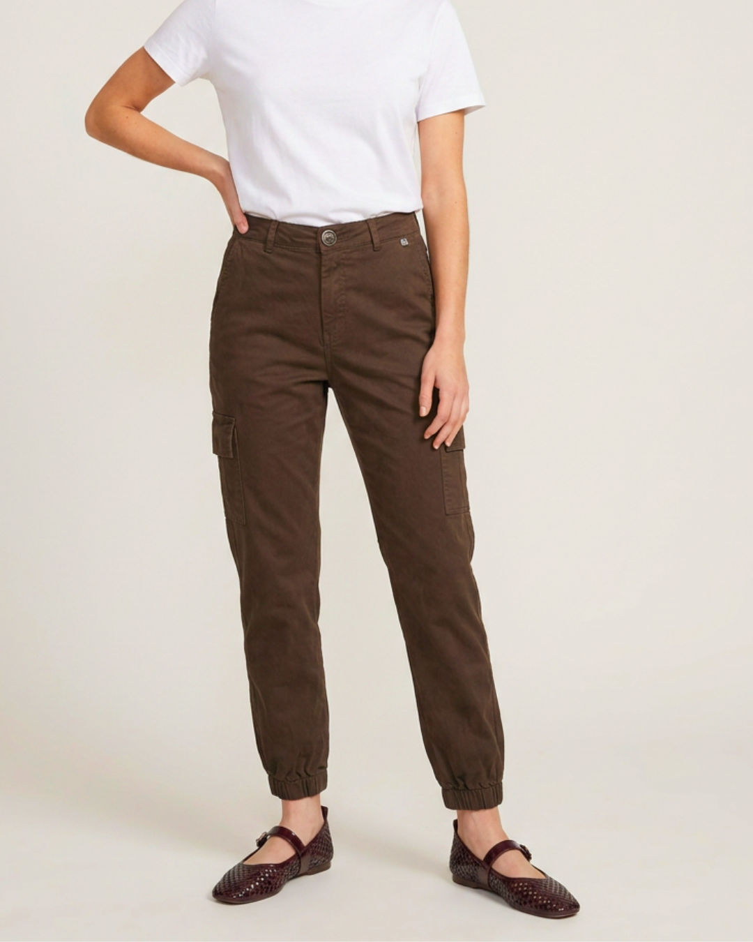 PANTALON CARGO GABARDINA
