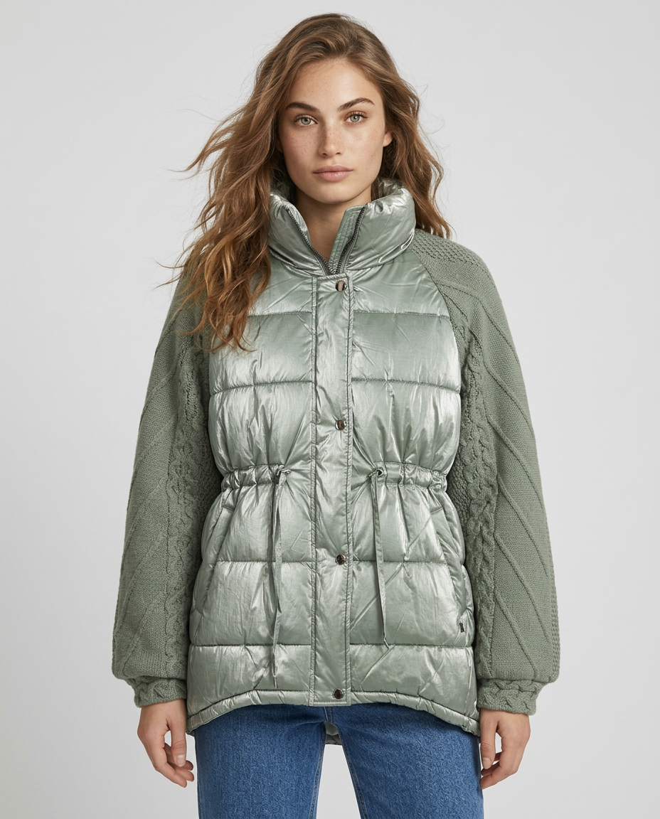 GIACCA PARKA TRENZADA