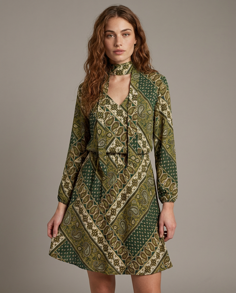 VESTIDO MANDALAS CREPE
