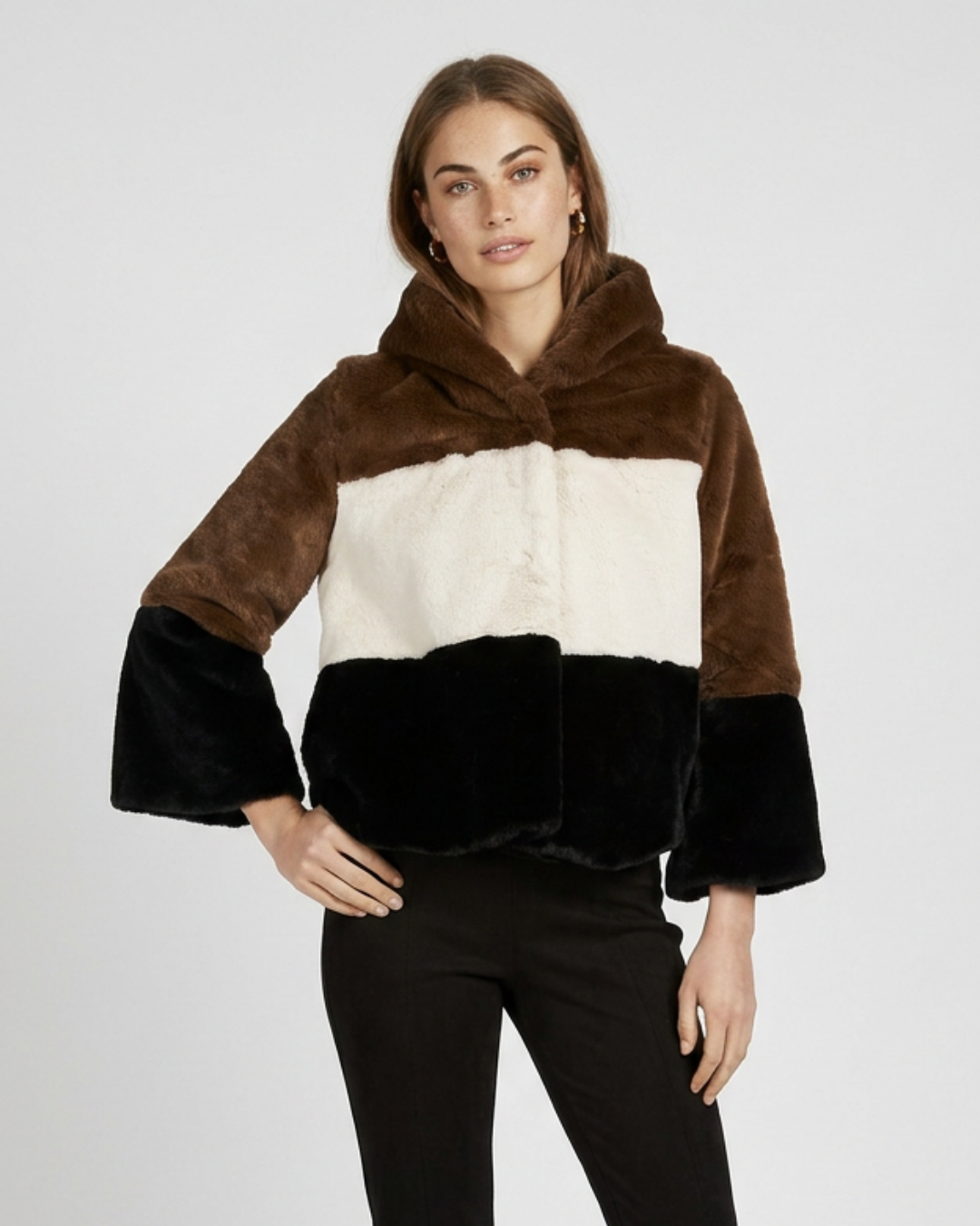 CHAQUETA TRICOLORE PIEL