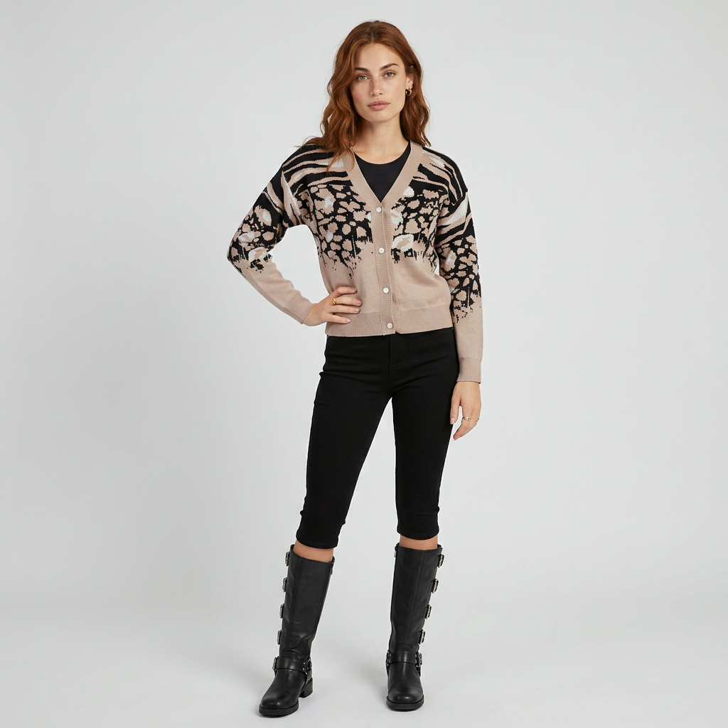 TEJIDO CARDIGAN ANIMAL CHICK