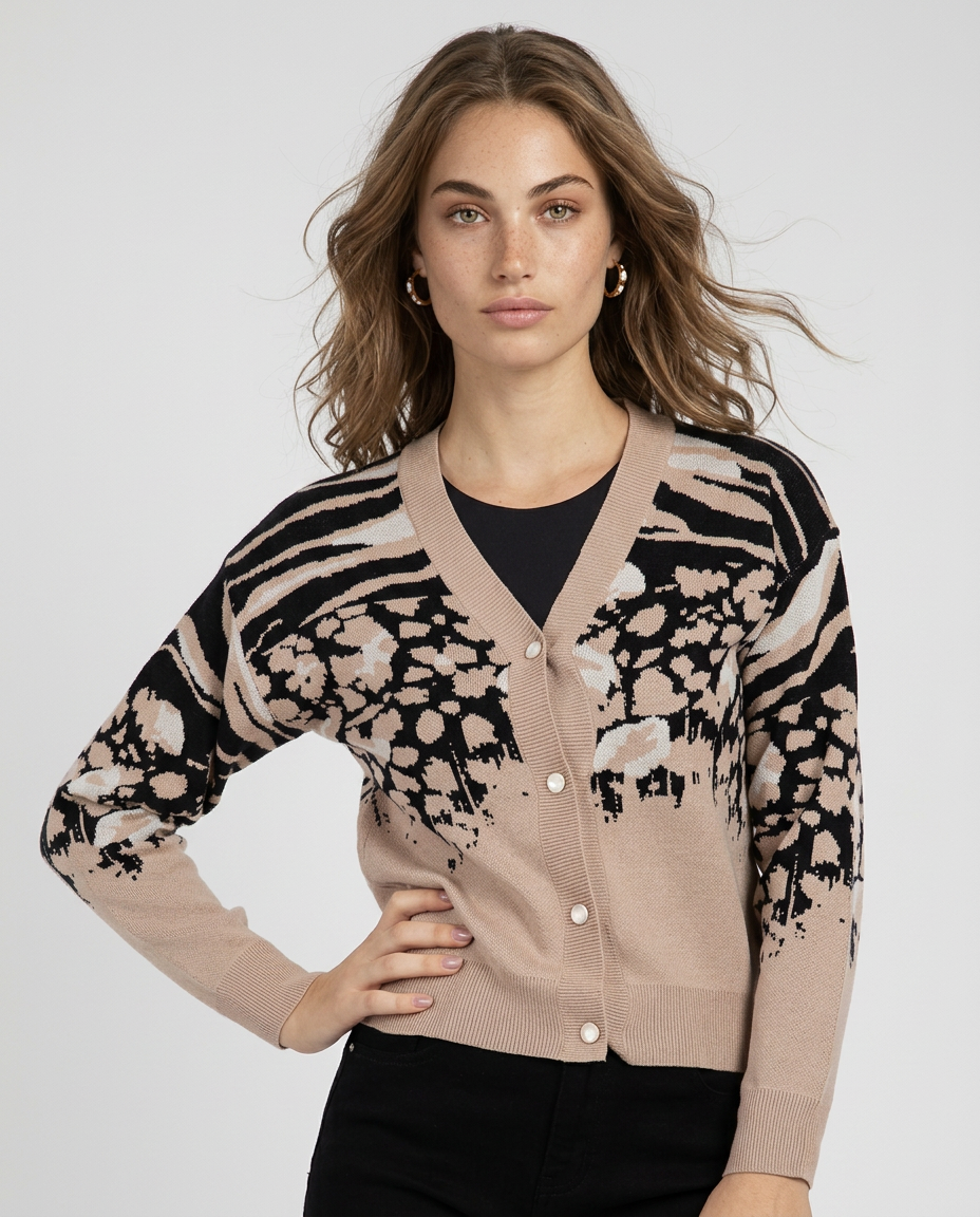 TEJIDO CARDIGAN ANIMAL CHICK