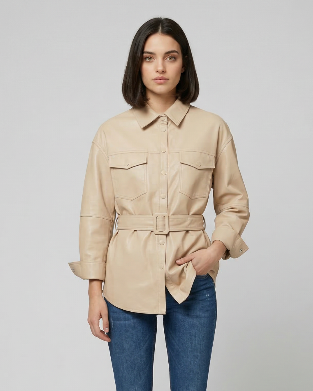 CHAQUETA CAMISA ECOPELLE