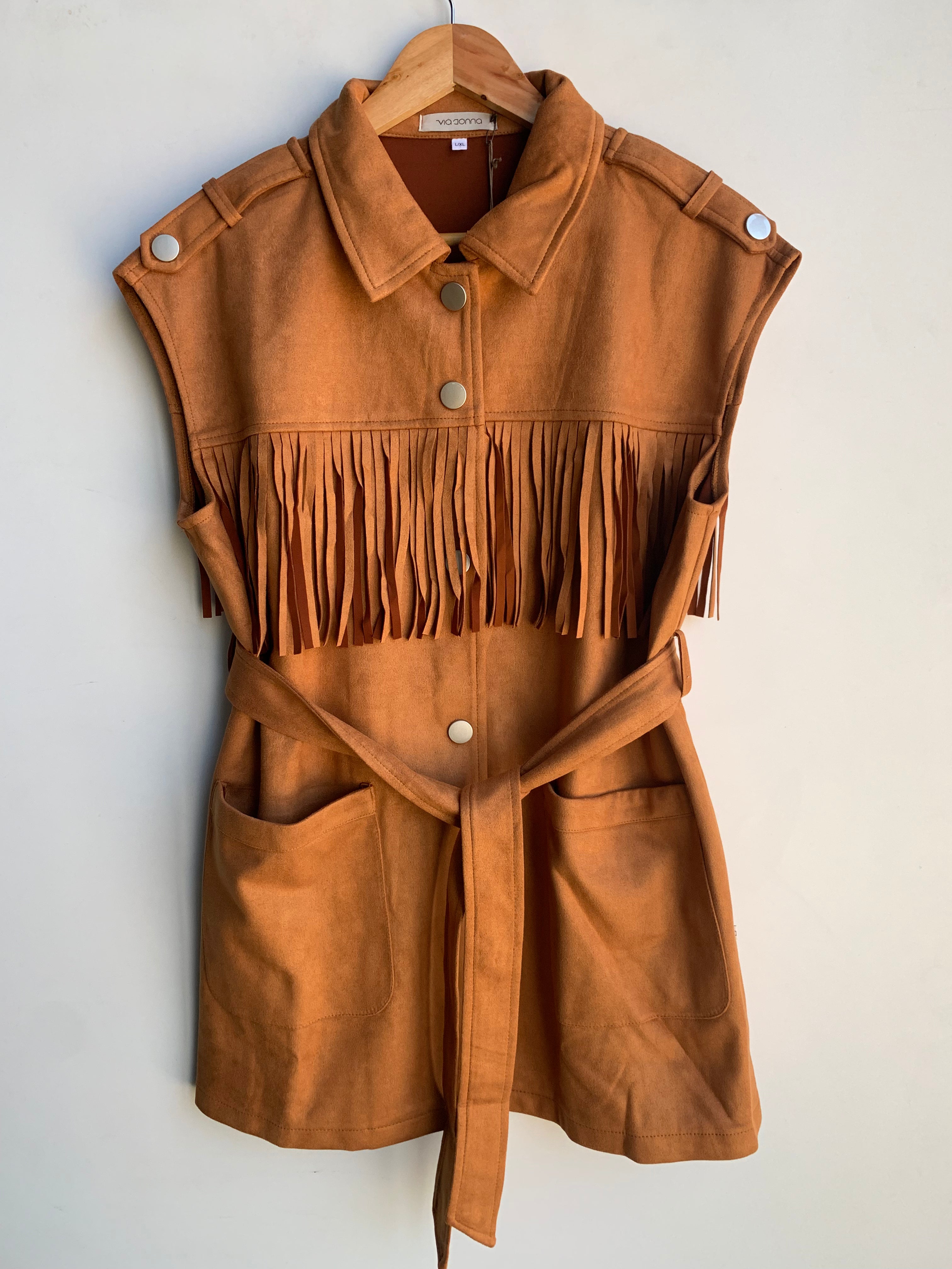 GILET SUEDE FLECOS