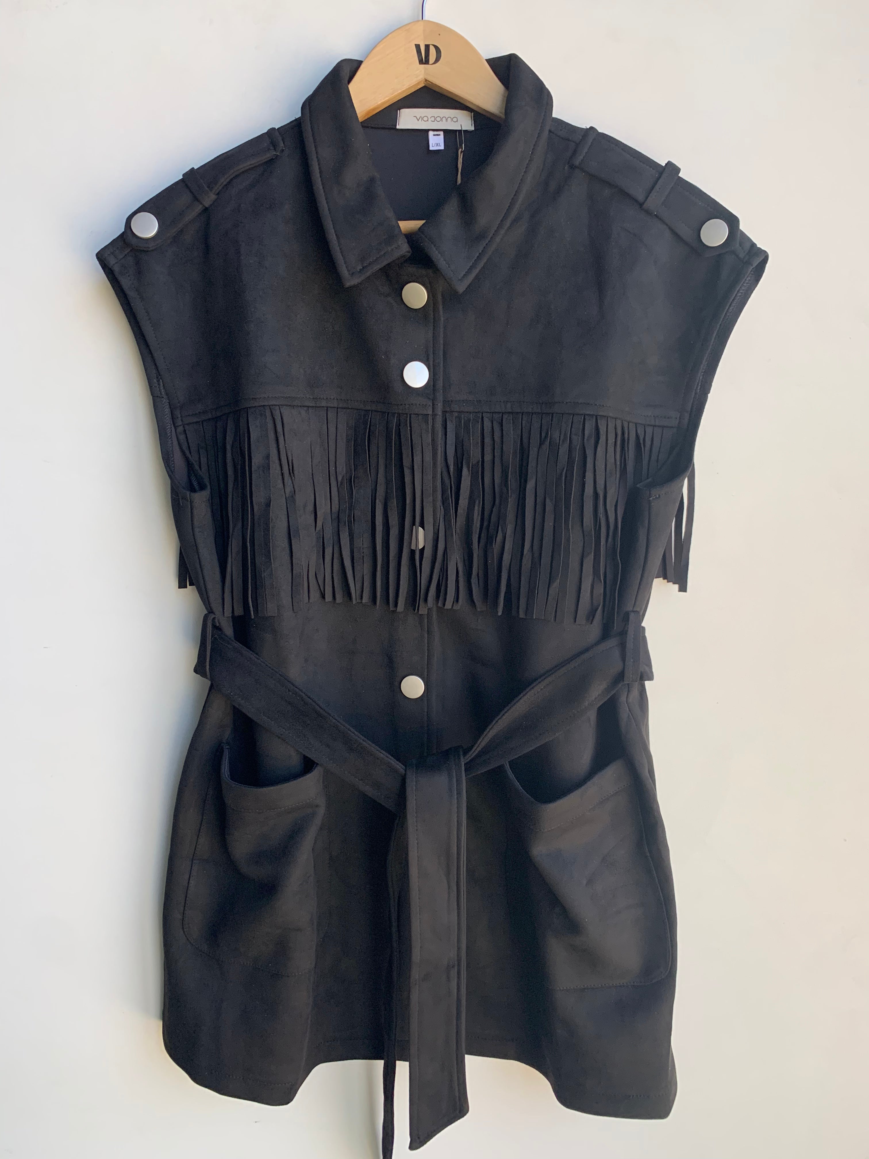 GILET SUEDE FLECOS