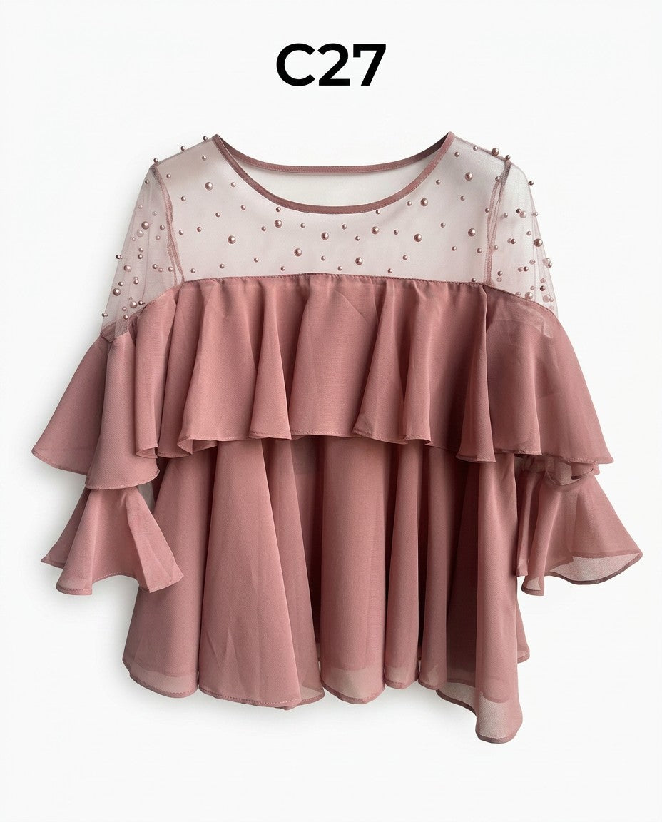 C027-BLUSA VUELOS MALLA
