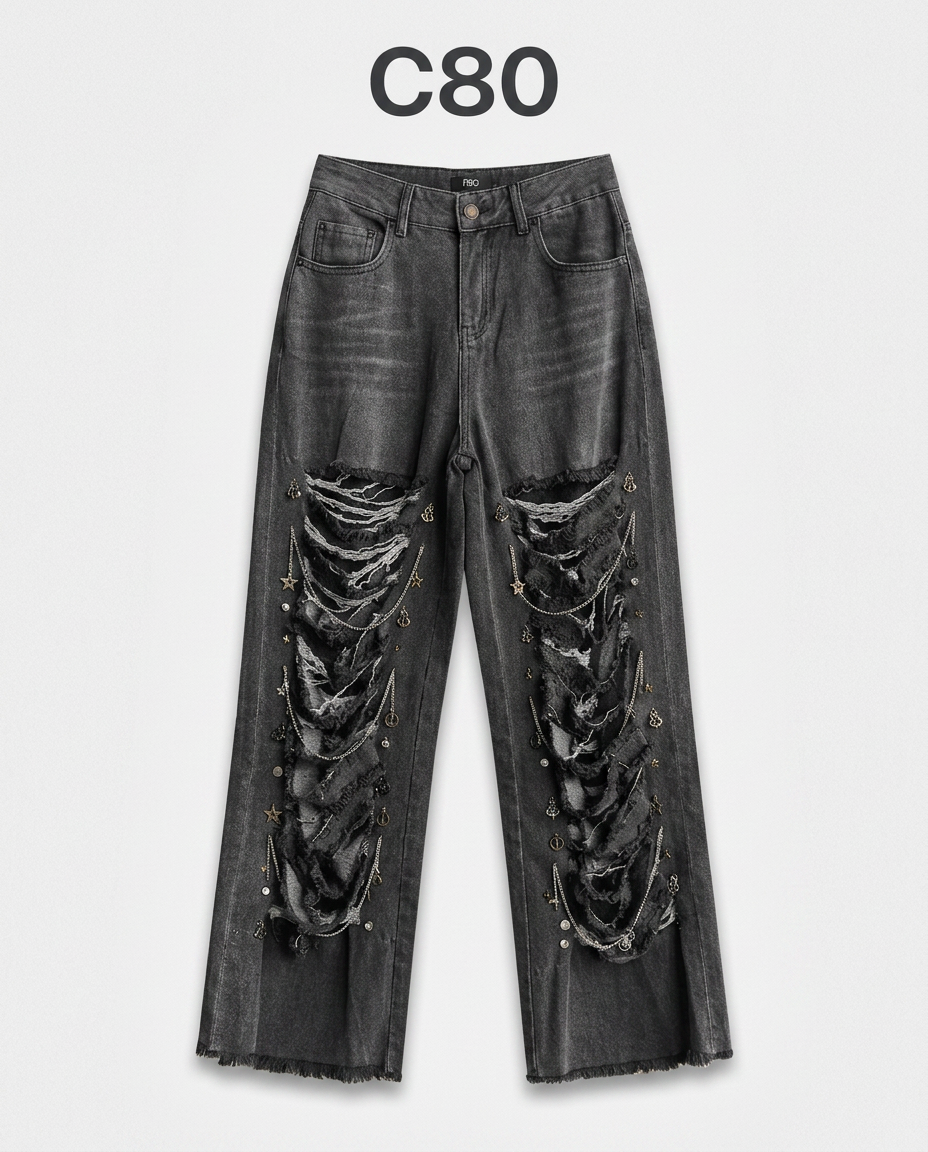 C080-JEANS STRAPPATO