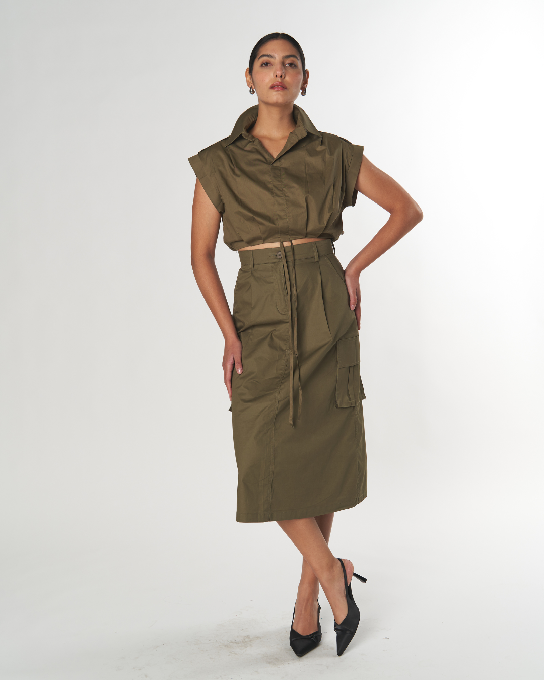 Maxi Falda Pockets Conjunto