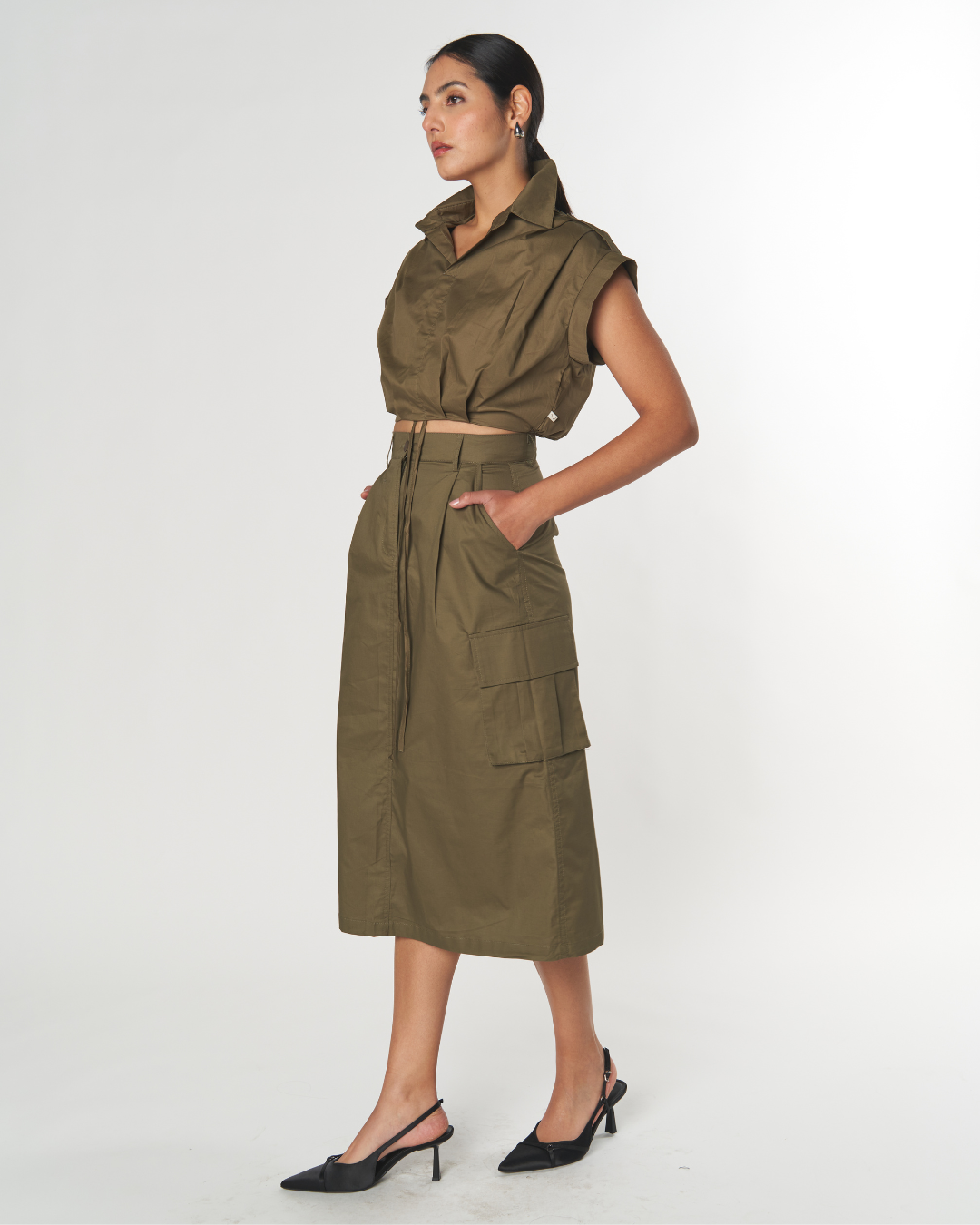 Maxi Falda Pockets Conjunto