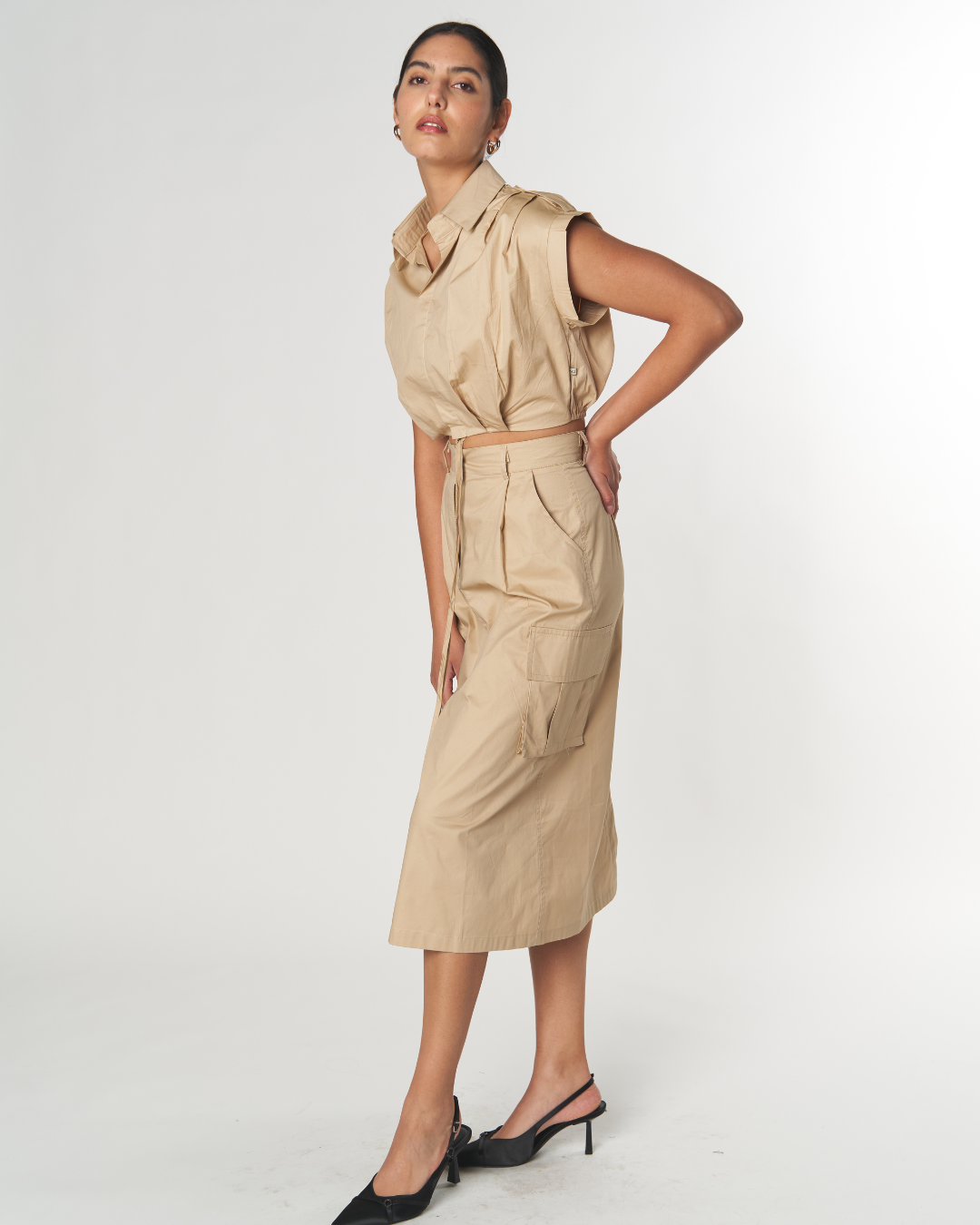 Maxi Falda Pockets Conjunto