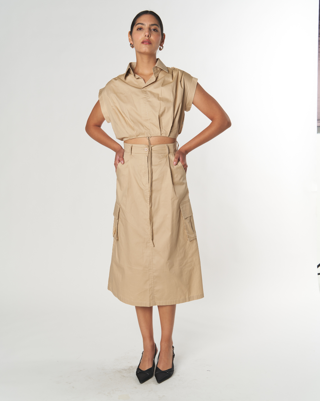Maxi Falda Pockets Conjunto