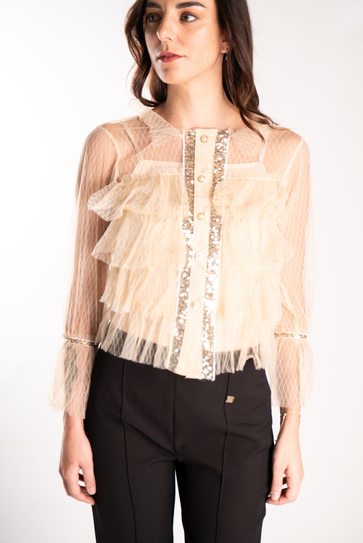 C264-TOP TULLE LENTEJUELA