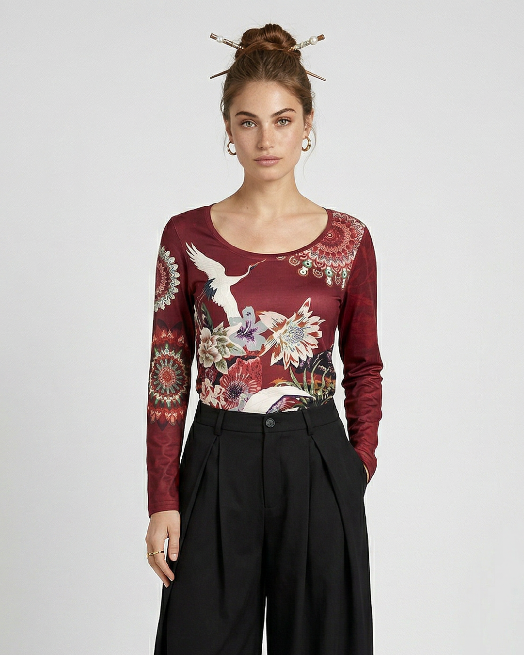 POLERA SWEED AVES