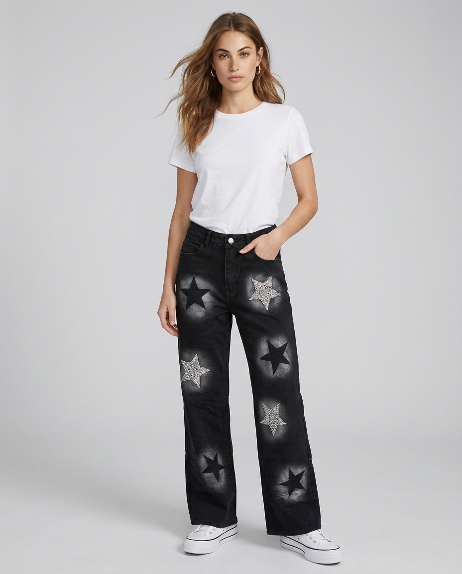 JEANS STELLA STRASS