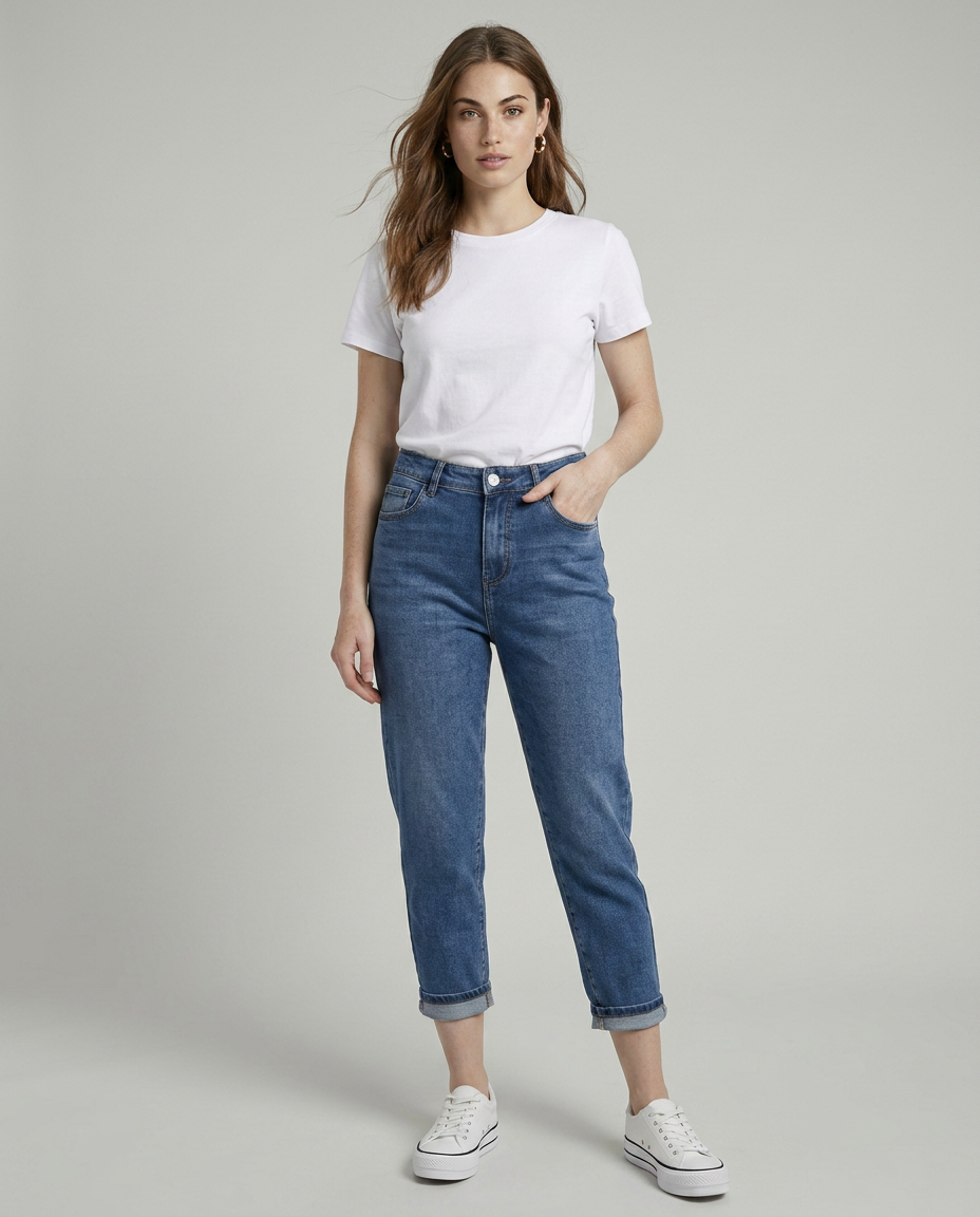 JEANS MOM BASIC