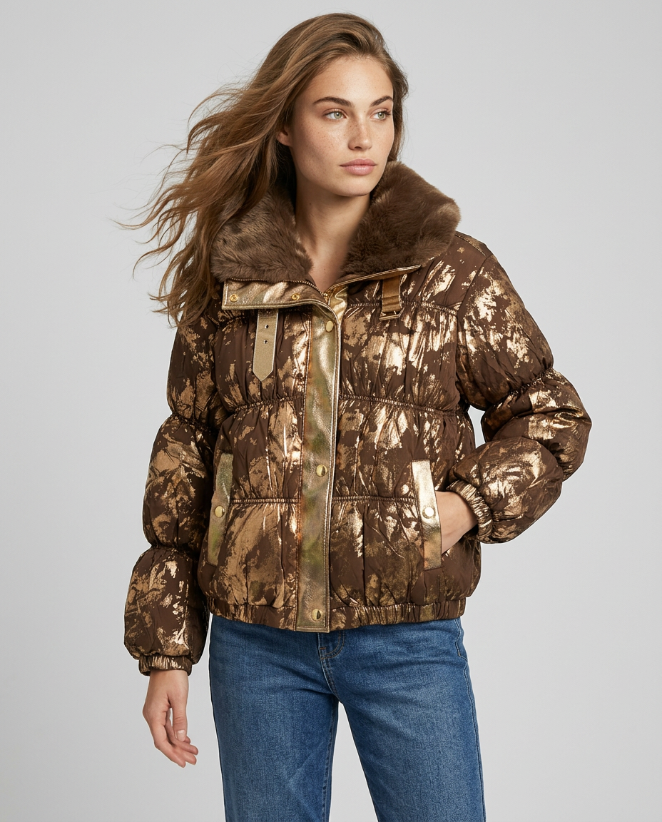 PARKA ROCA METALIZADA