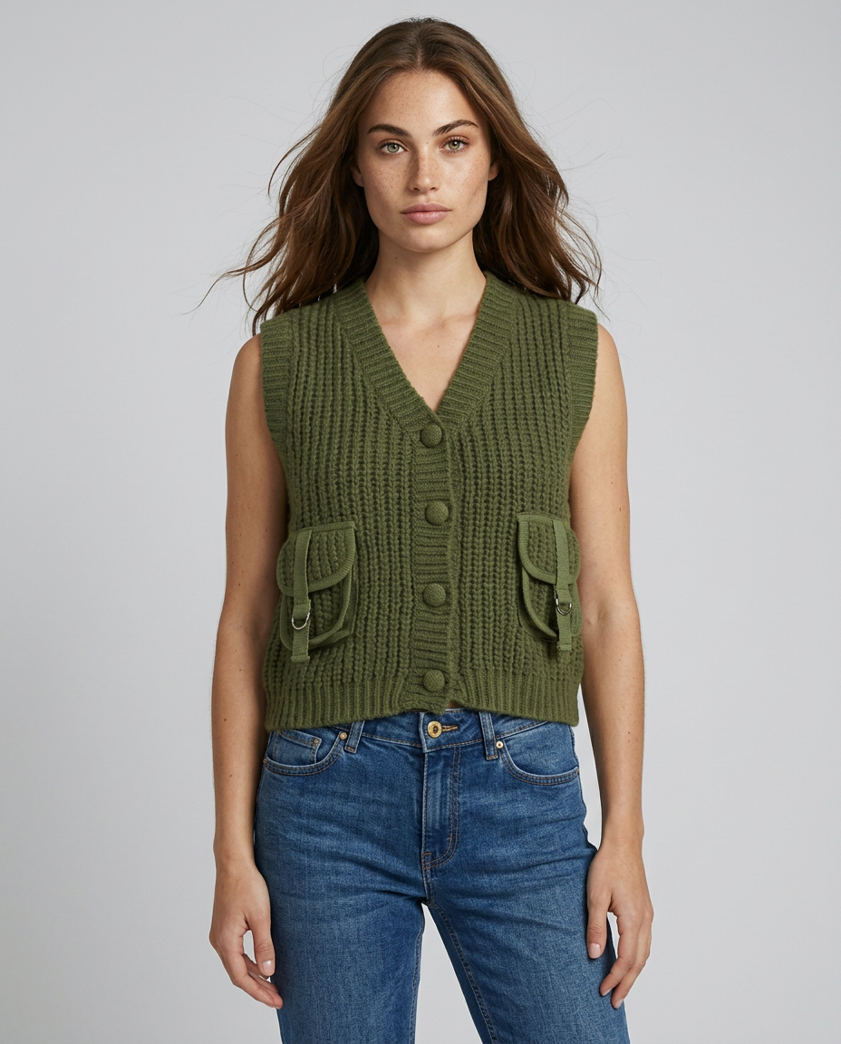TEJIDO GILET BOLSILLO