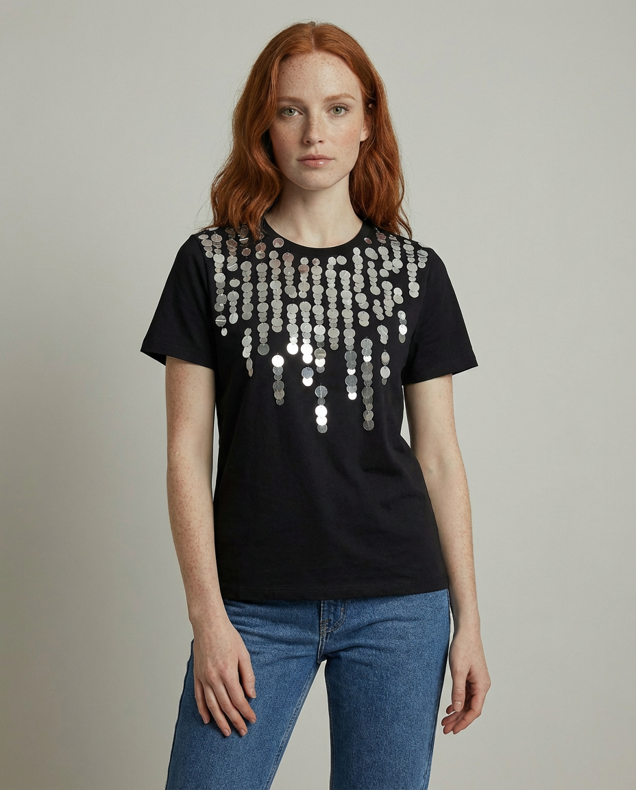 POLERA MILLE LENTEJUELA