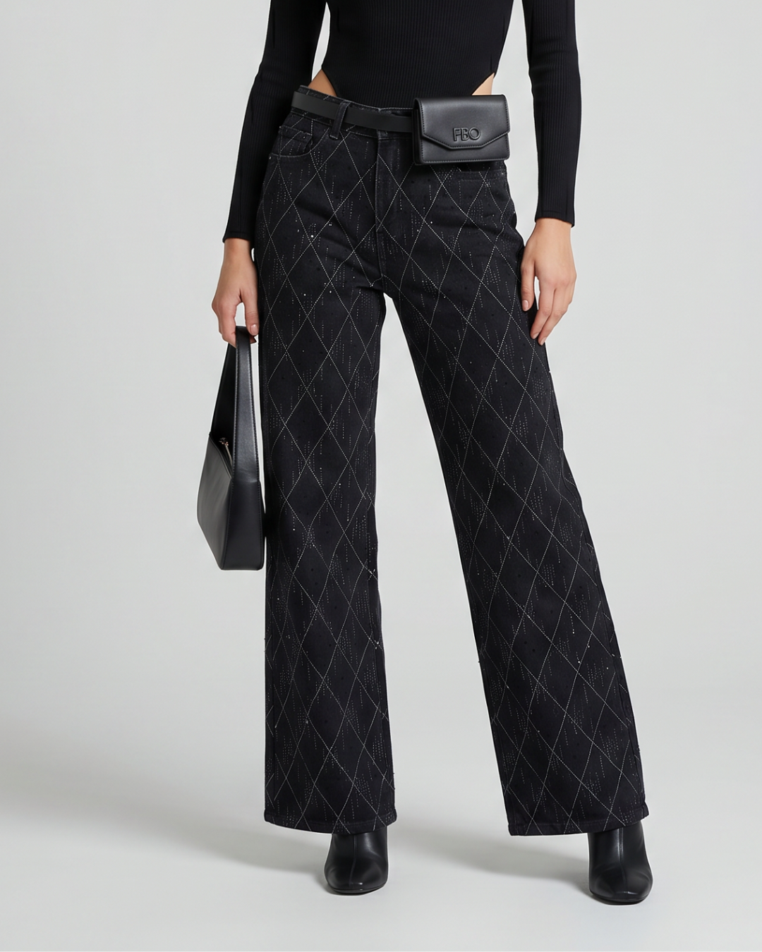 JEANS ROMBO STRAS