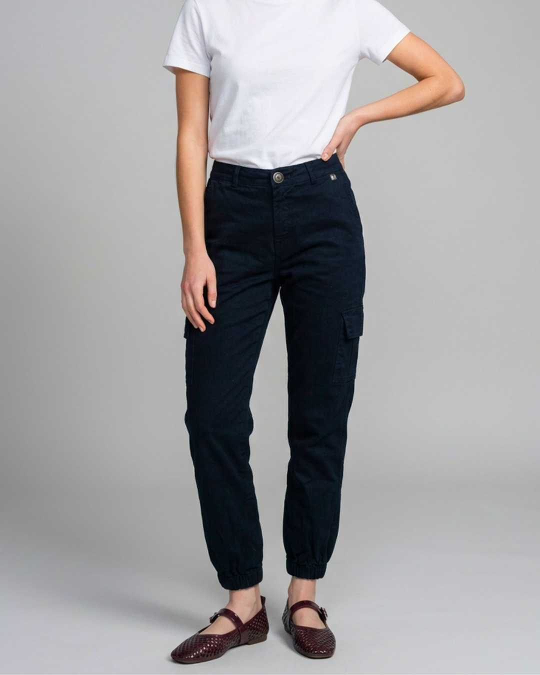 PANTALON CARGO GABARDINA