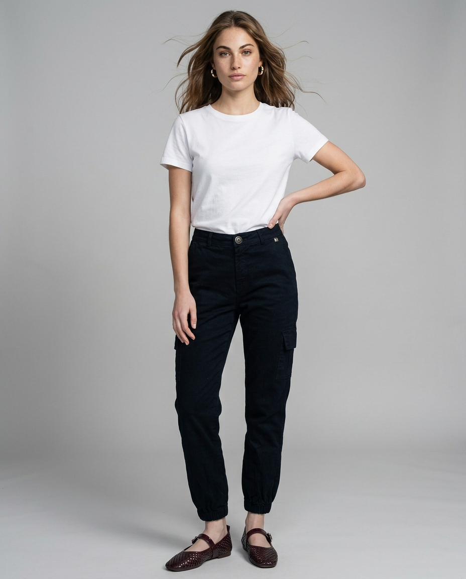 PANTALON CARGO GABARDINA