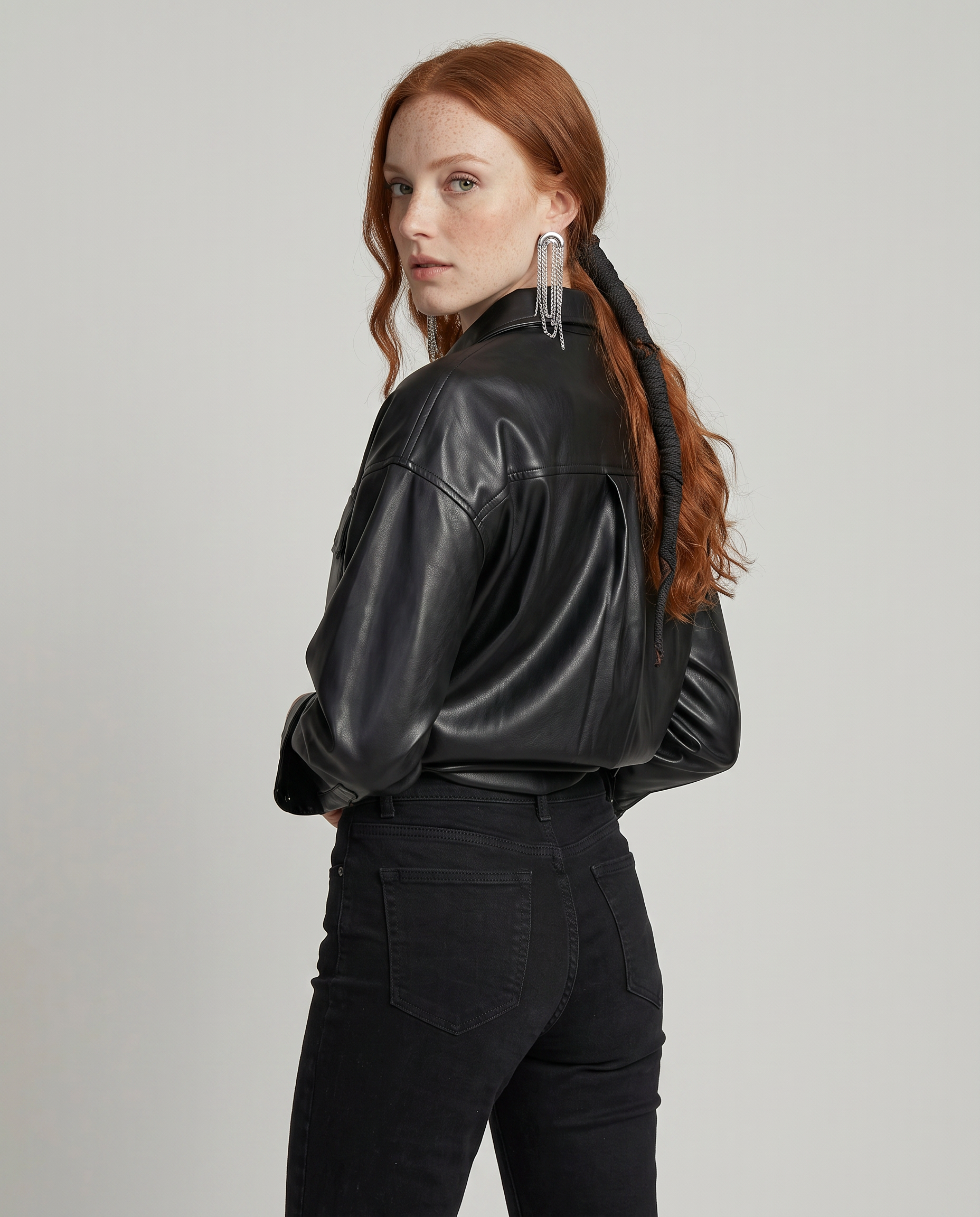 CAMISA DONNA ECOPELLE