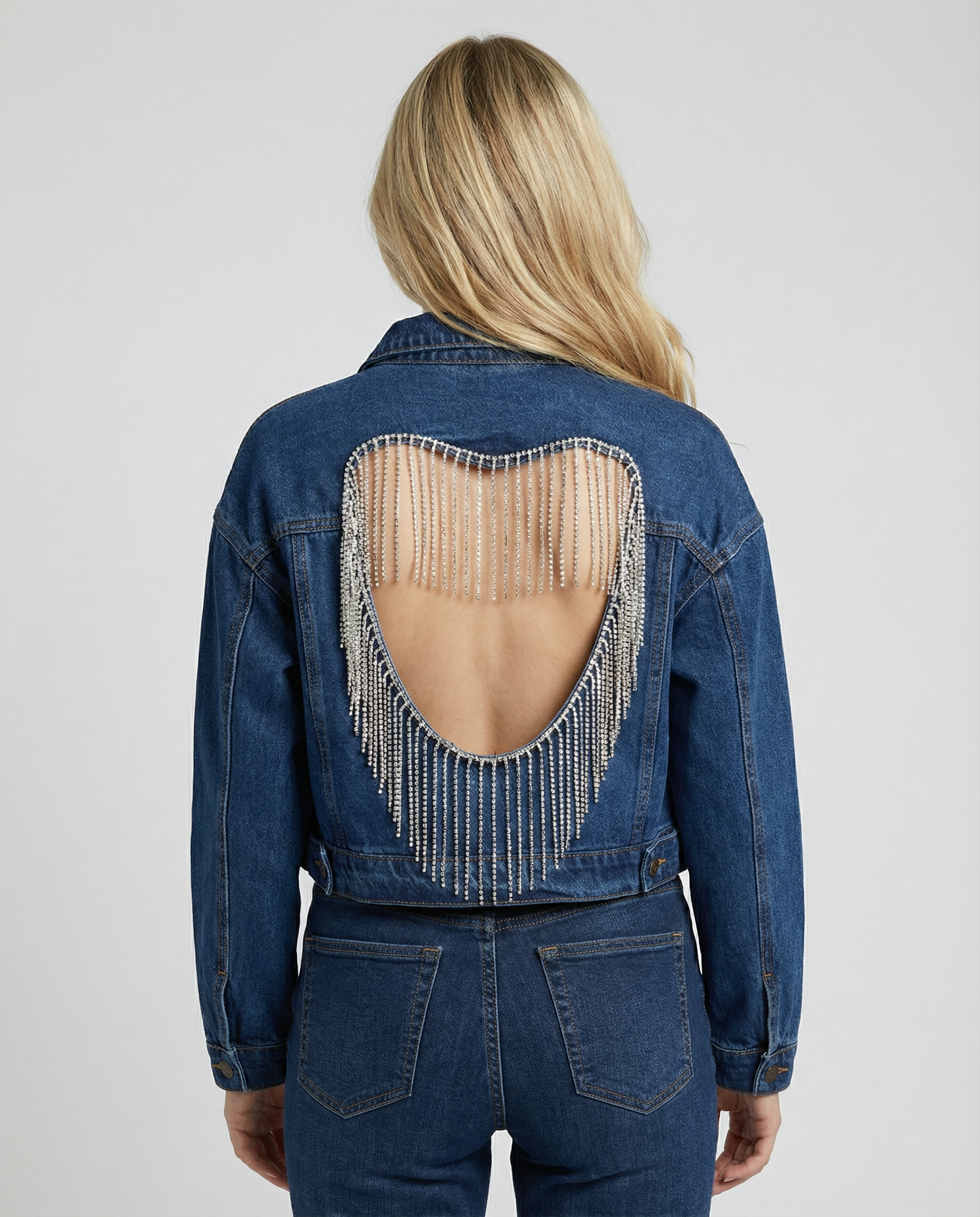 CASACA DENIM SCHIENNA APERTA