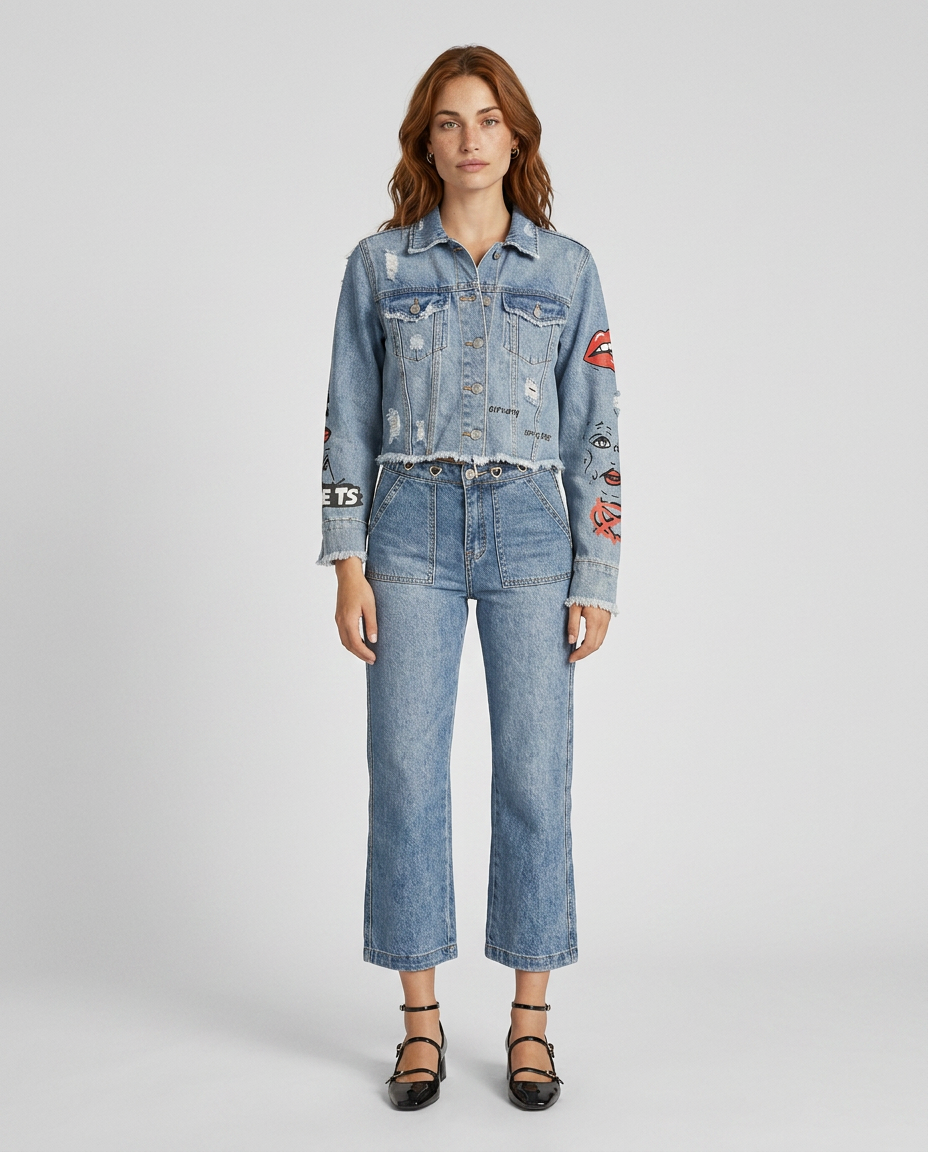 JEANS CUORE METAL