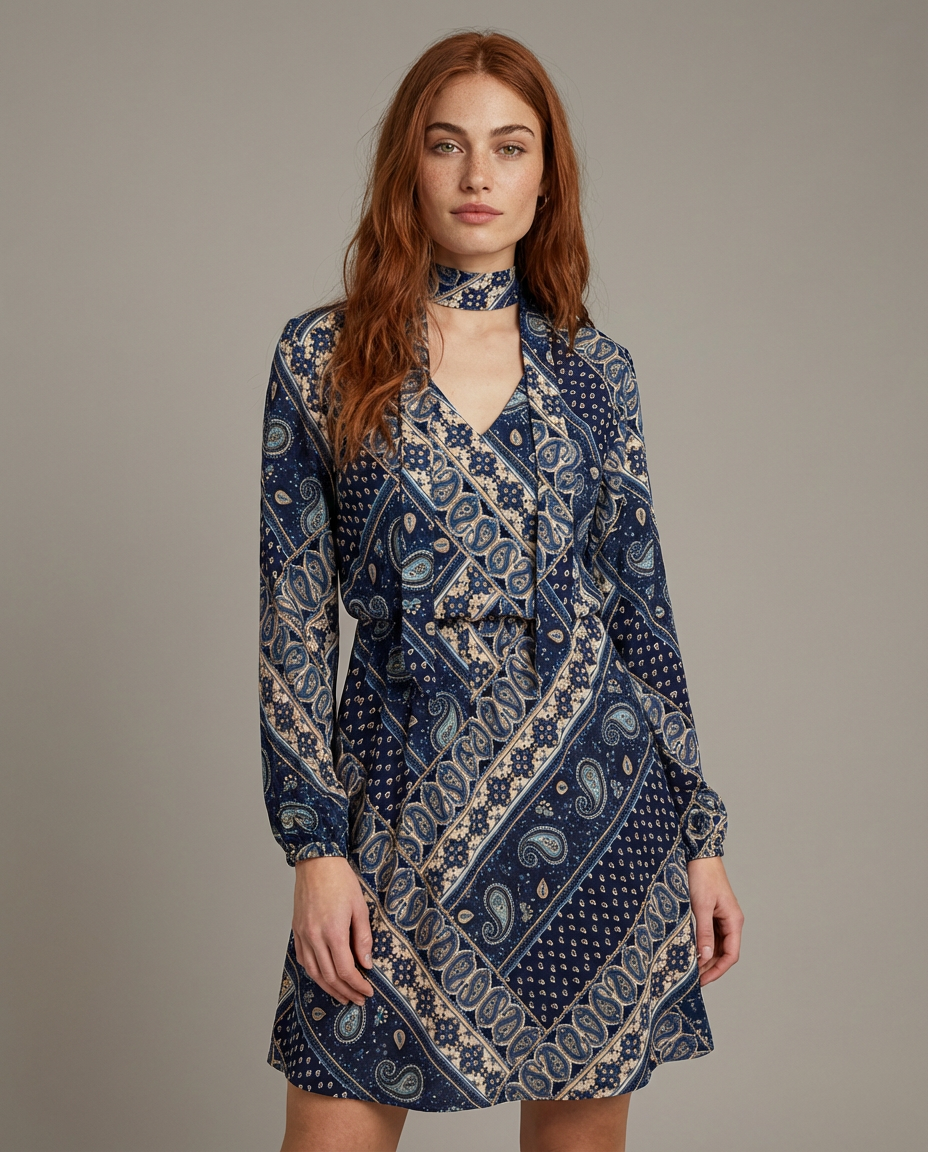 VESTIDO MANDALAS CREPE