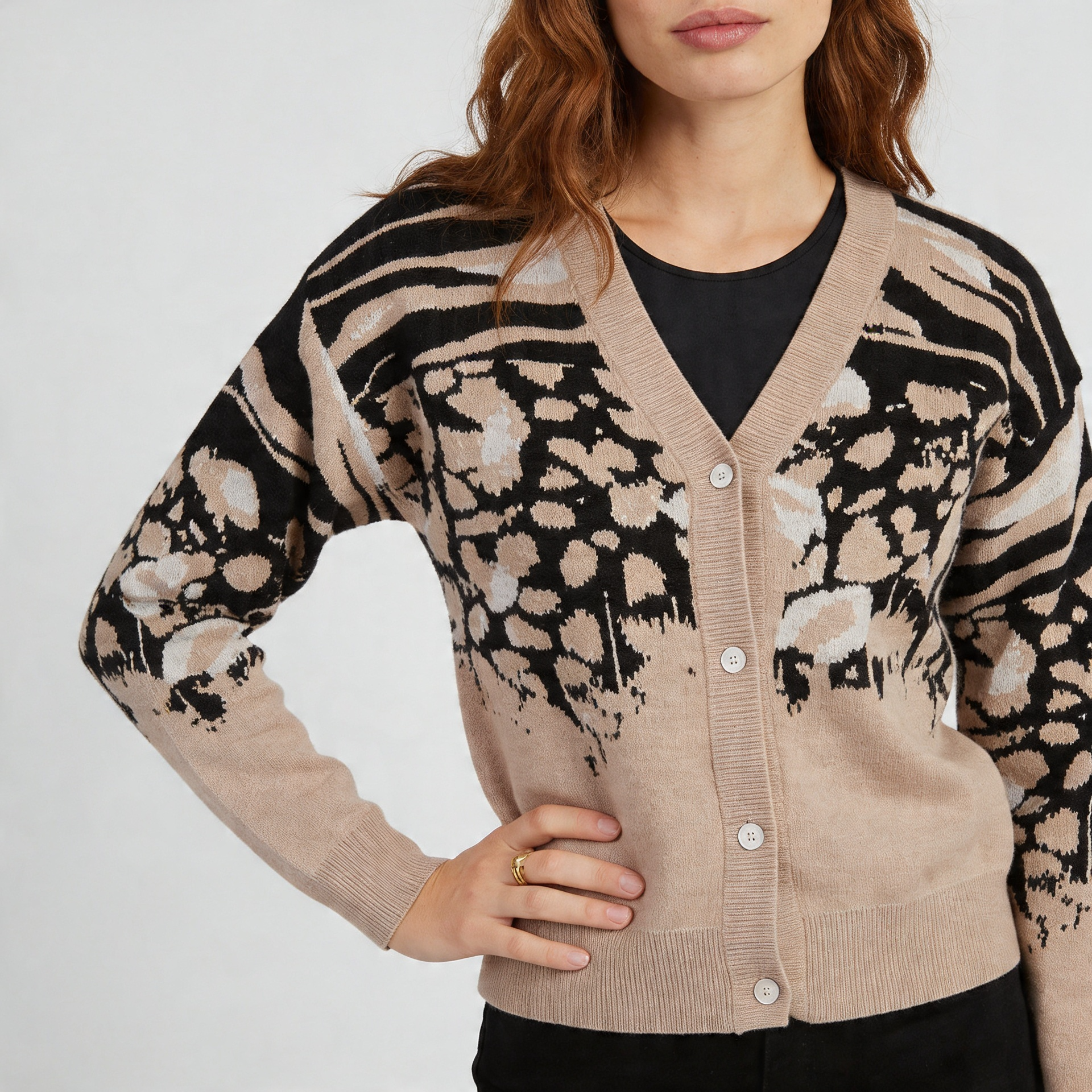 TEJIDO CARDIGAN ANIMAL CHICK