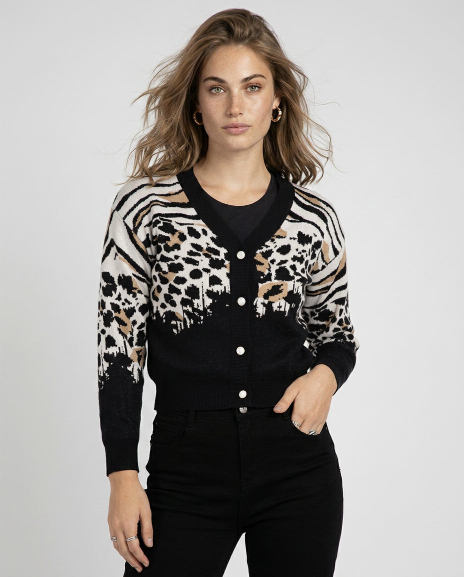 TEJIDO CARDIGAN ANIMAL CHICK