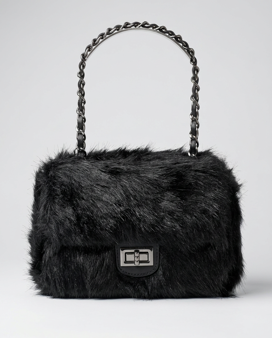 CARTERA BOLSITO CADENA PELUCHE
