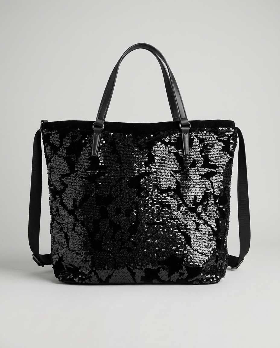 CARTERA MOCHILA LENTEJUELAS