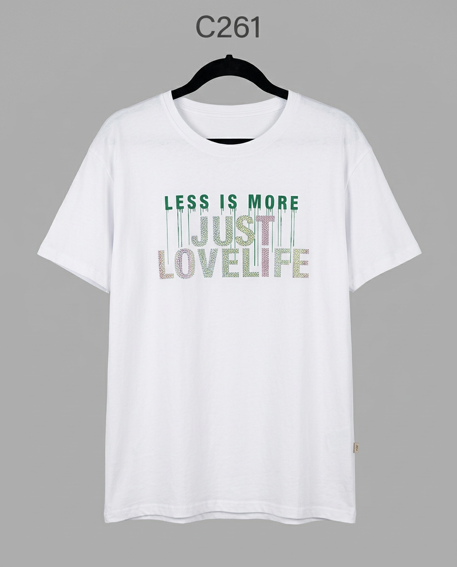 C261-POLERA LESS IS MORE