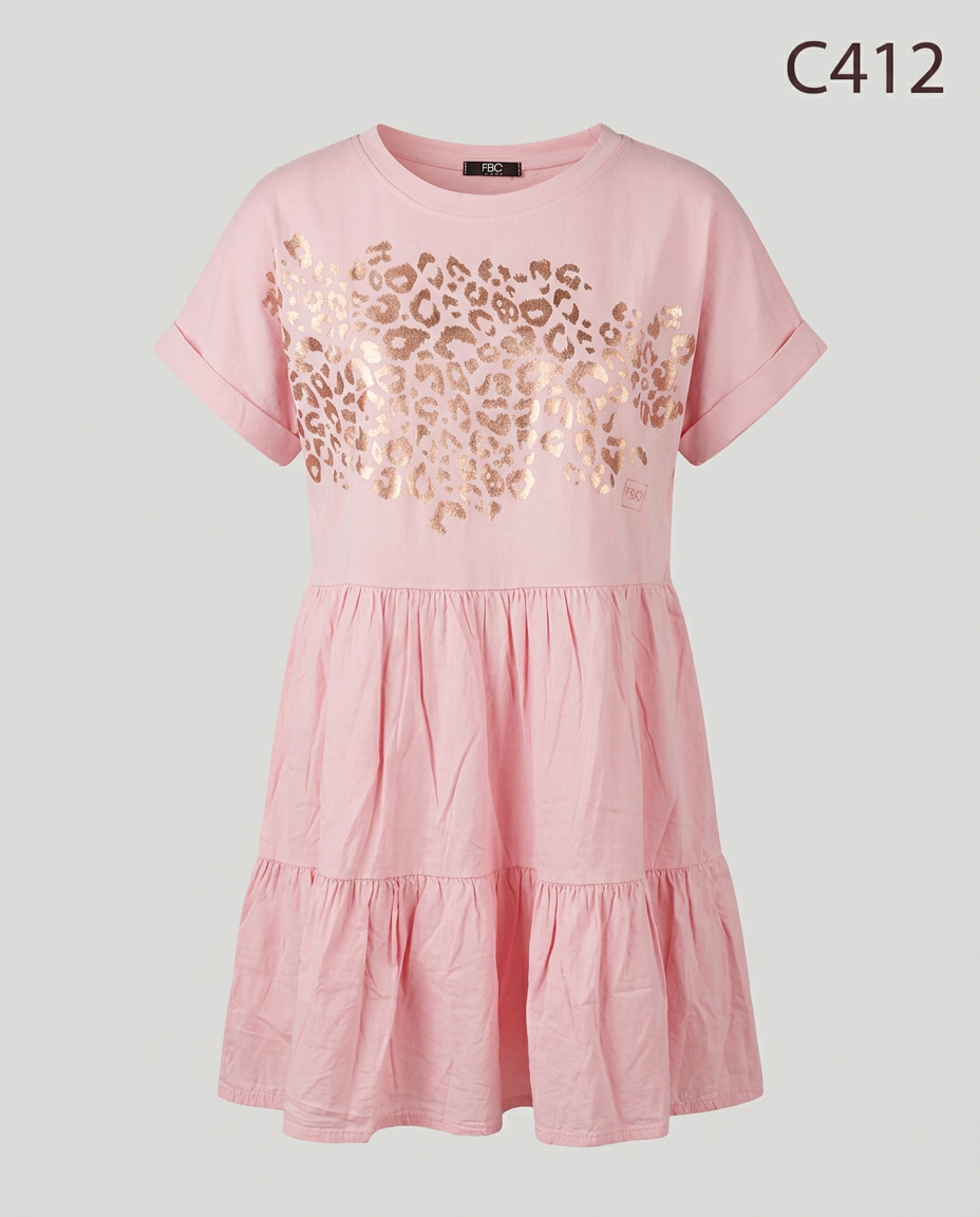 C412-VESTIDO LAMINADO ANIMAL