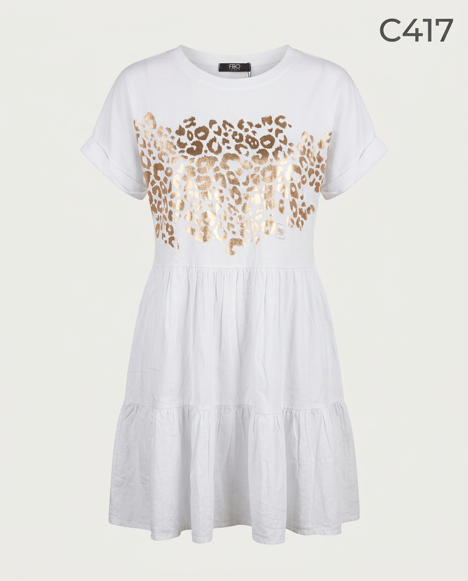 C417-VESTIDO LAMINADO ANIMAL