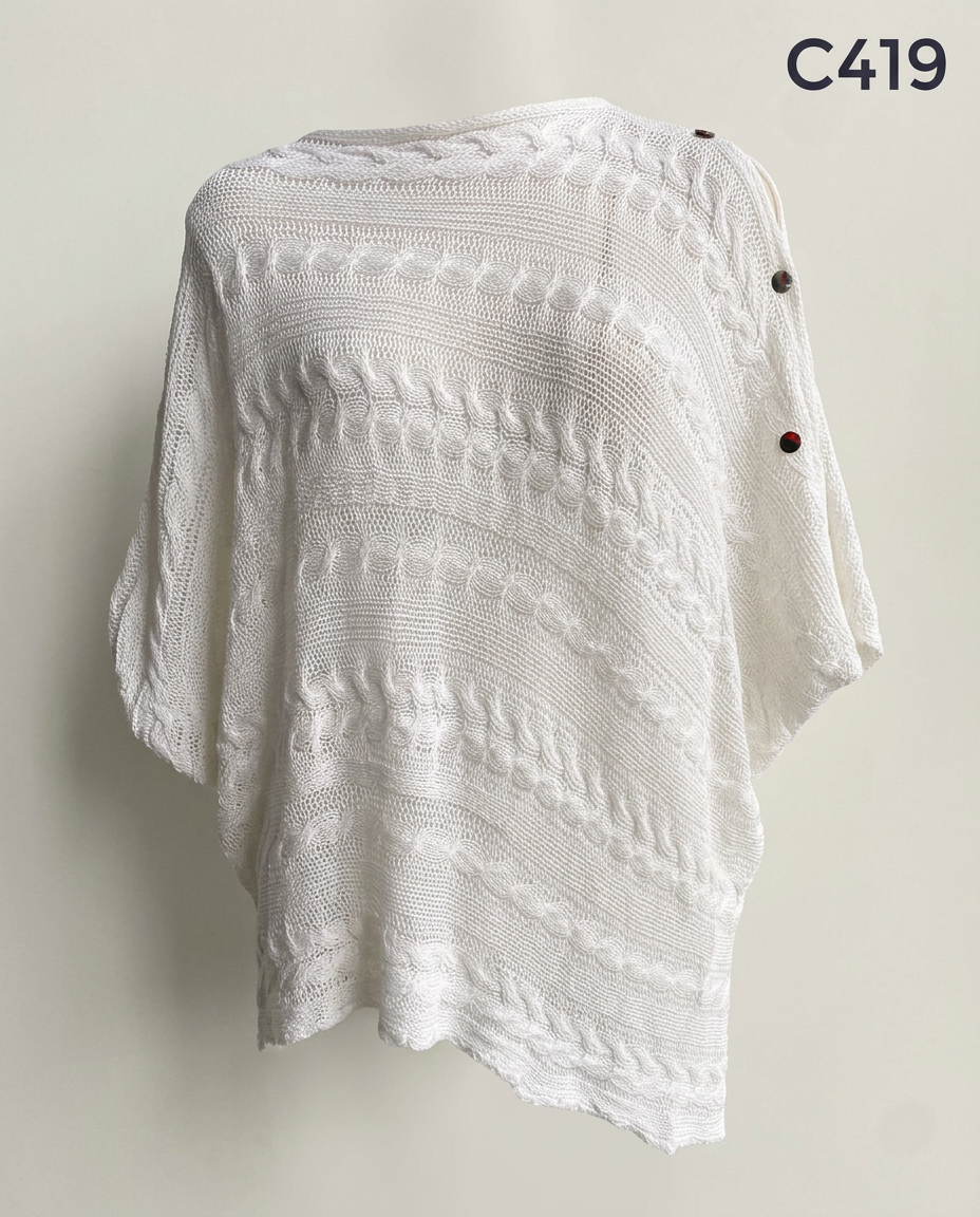 C419-TJ.PONCHO TRENZADO