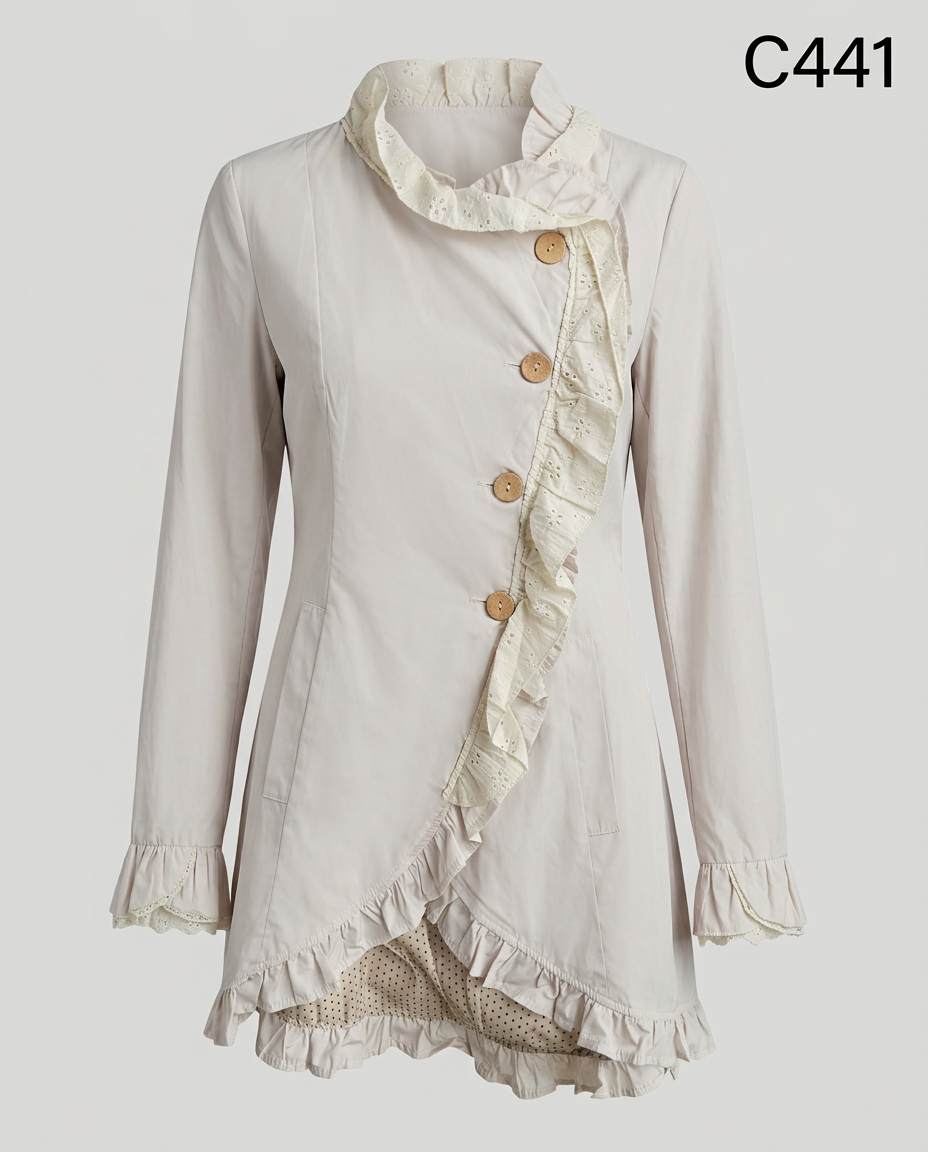 C441-TRENCH BRODERIE