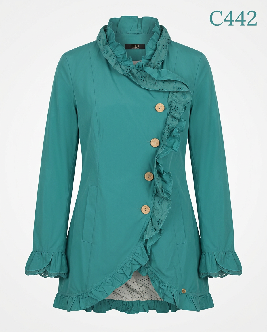 C442-TRENCH BRODERIE
